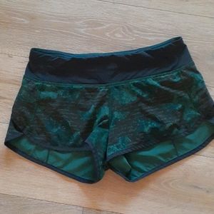 Lululemon Speed Shorts (Manifesto Camo)